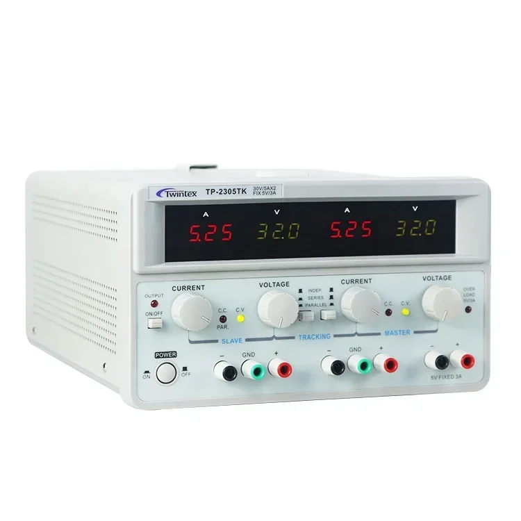 Dual Channel Linear Power Supply 30V 5A - 2026/Twintex TP-2305E 300W Symetryczny Liniowy Laboratoryjny