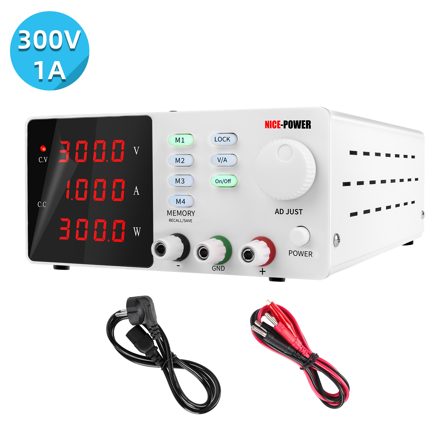 Switching Dc Power Supply 300V 1A - Zasilacz laboratoryjny NICE-POWER SPPS-S3001 300V 1A