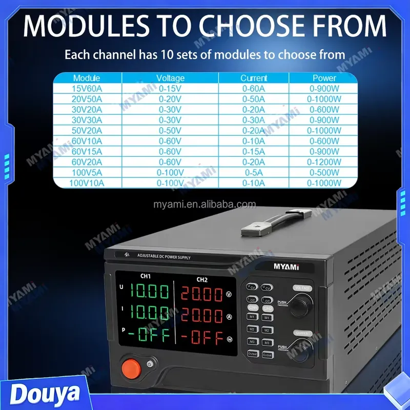 Zasilacz laboratoryjny MYAMi 1 – High Power 60V 20A Bench Power Supply recenzja i cena