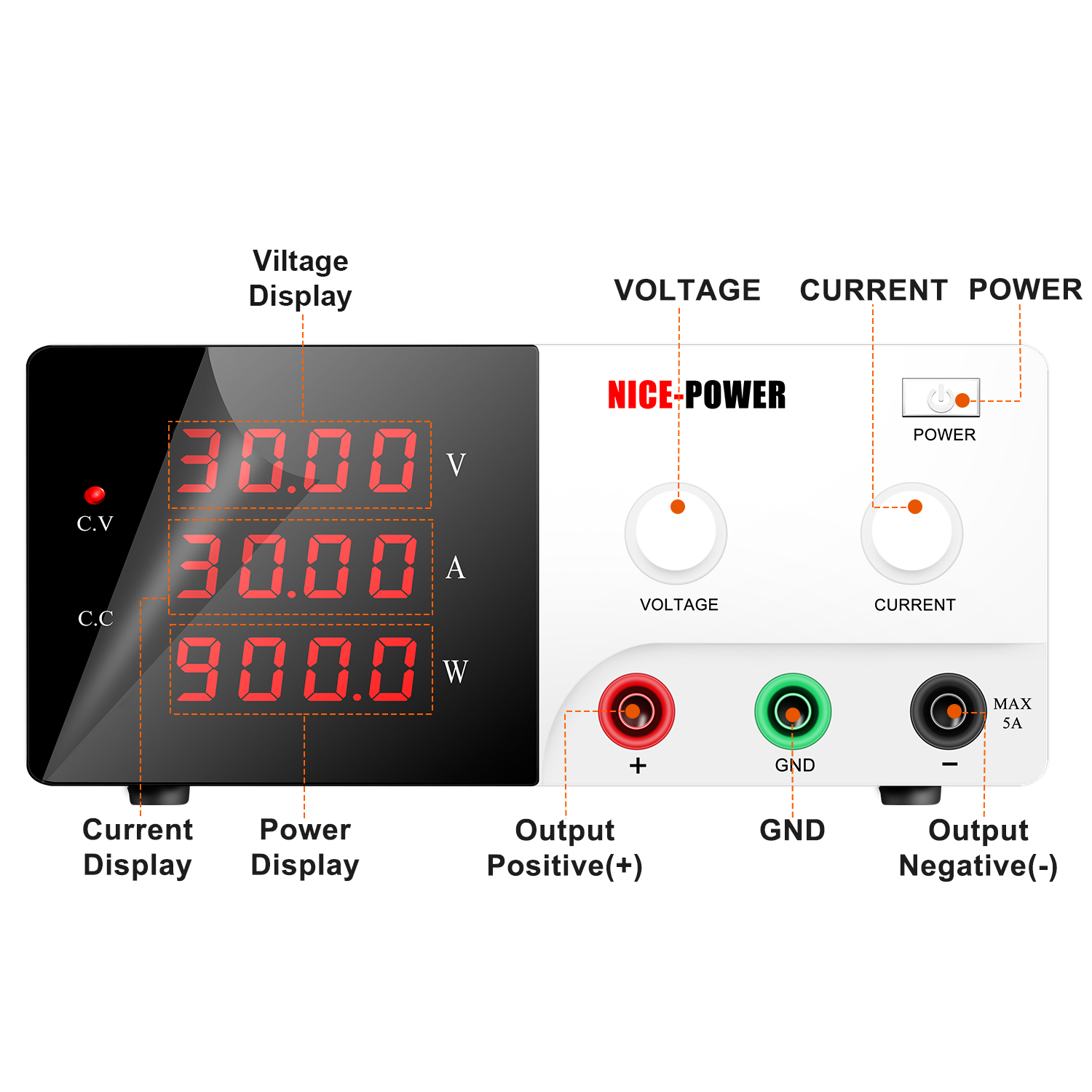 NICE-POWER 30V 30A Zasilacz la – High Power 60V 20A Bench Power Supply recenzja i cena