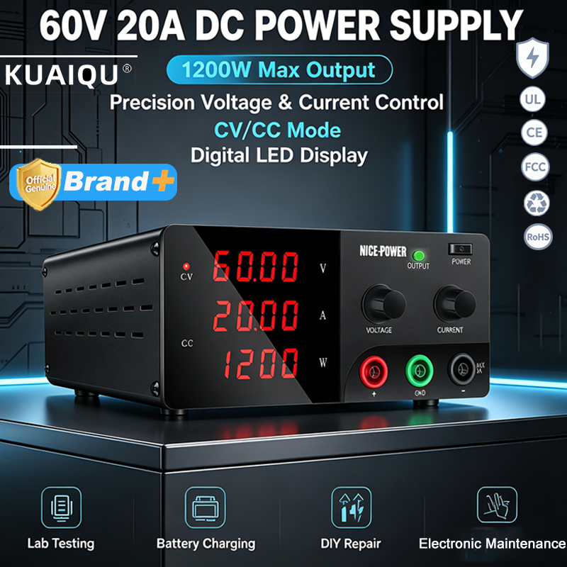 NICE-POWER 60V 20A Wysokowydaj – High Power 60V 20A Bench Power Supply recenzja i cena
